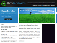 Tablet Screenshot of dannyrecycling.com